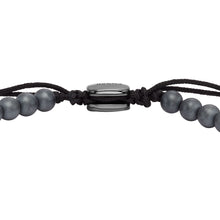 Carica l&#39;immagine nel visualizzatore di Gallery, Fossil JF04416793 Bracciale Uomo con Perline di Ematite e Acciaio - JEWELRY BEADS
