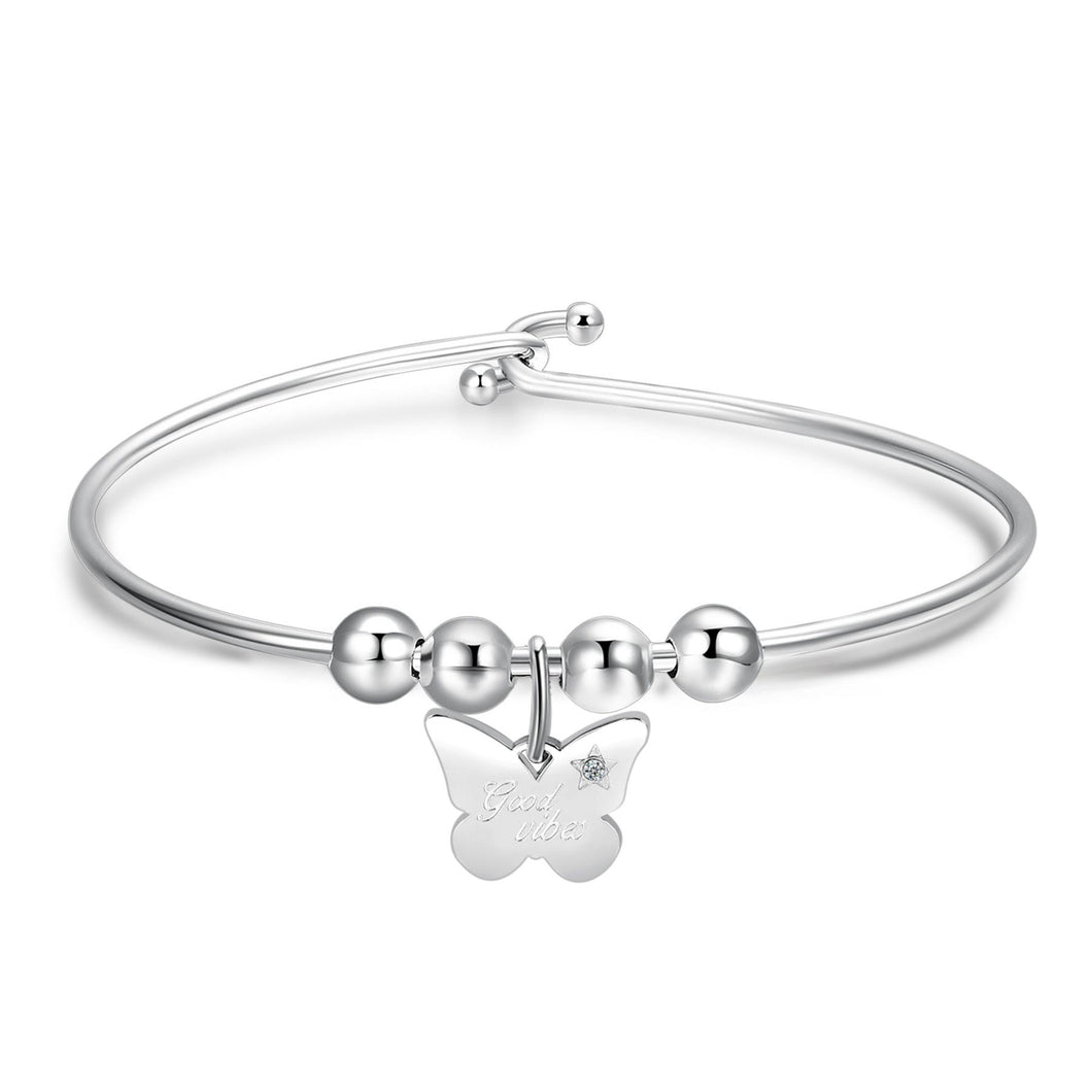 SBM59 Bracciale S'AGAPò Good Vibes con Charm a forma di Farfalla