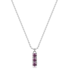 Carica l&#39;immagine nel visualizzatore di Gallery, SDZ08 Collana S&#39;AGAPò DAZZLY con Trilogy di cristalli color Violet
