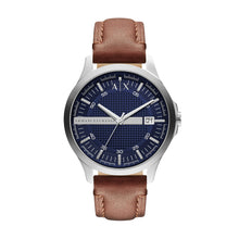 Carica l&#39;immagine nel visualizzatore di Gallery, ARMANI EXCHANGE AX2133 Hampton Orologio Uomo in Pelle Marrone
